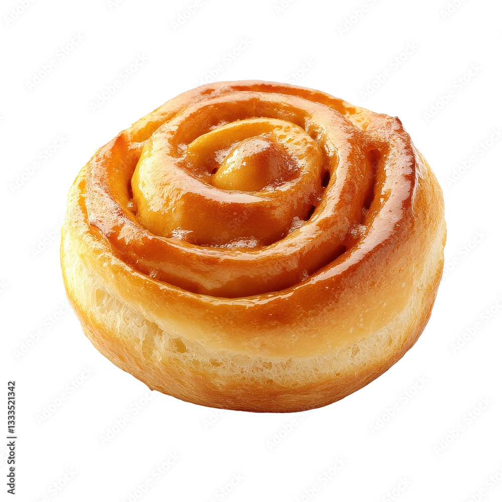 Sweet roll bun with glossy glaze on Transparent background perfect for dessert lovers and bakery enthusiasts, Sweet roll bun isolated on PNG background Sweet roll bun with glossy glaze on Transparent background perfect for dessert lovers and bakery enthusiasts, Sweet roll bun isolated on PNG background