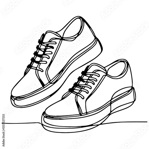 sneakers vector illustration