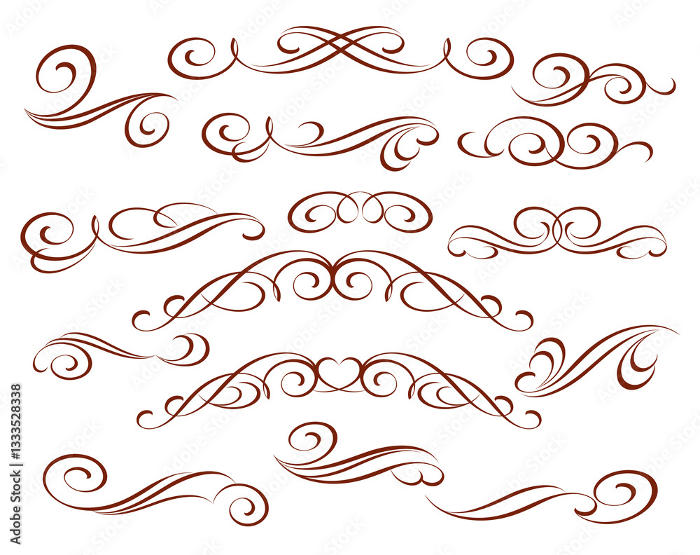 1088.epsSet of decorative elements for design isolated, editable. From the largest and best collection of decorative elements . 1088.epsSet of decorative elements for design isolated, editable. From the largest and best collection of decorative elements .