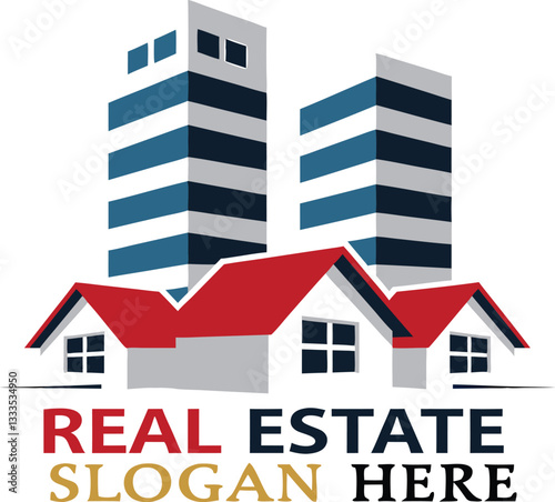Real Estate Building and Construction Logo Vector Design Template Element.home and house logo
