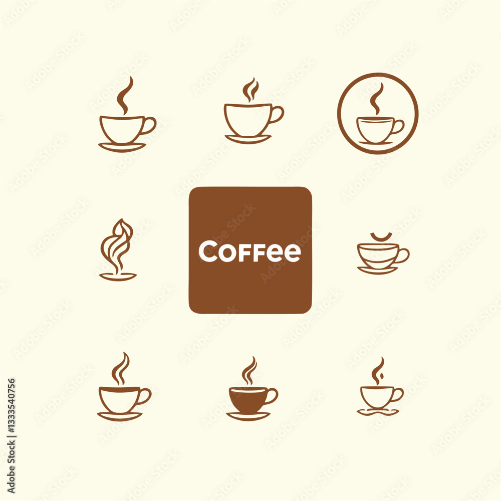 Obraz premium love coffee beans heart abstract logo