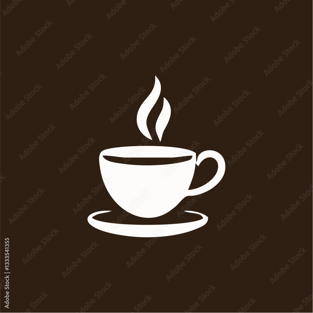 Fototapeta premium love coffee beans heart abstract logo