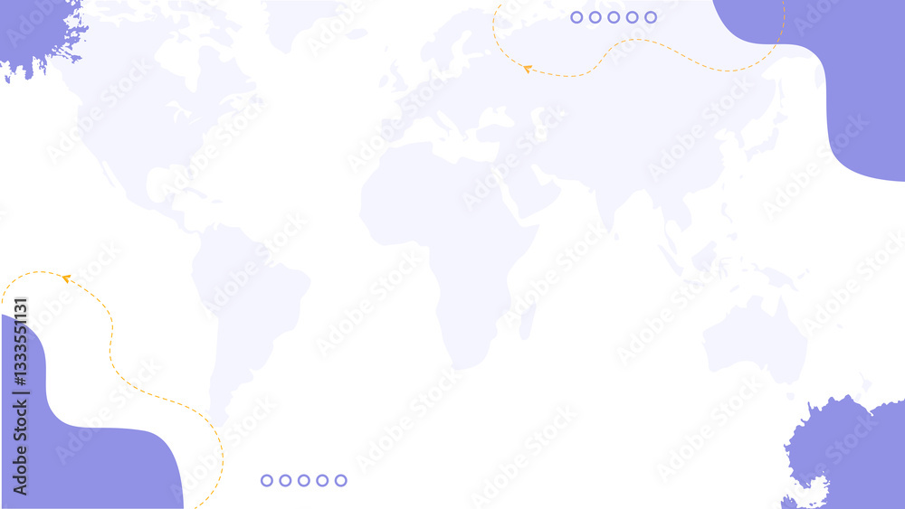 Obraz premium abstract background with world map vector illustration