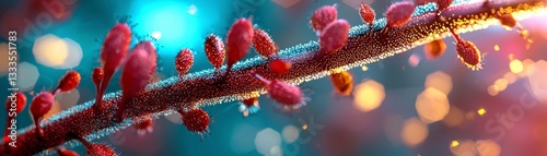 Explore the Future of Medicine Cutting-edge holographic technology visualizing gene therapy in a futuristic lab setting, showcasing the intricate beauty and potential of cellular manipulation See how