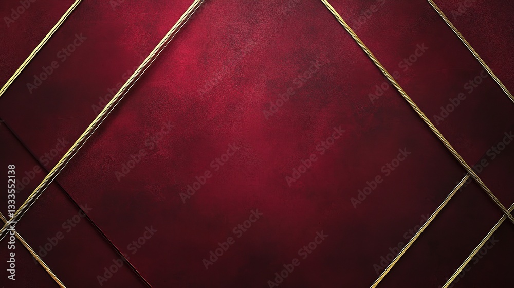 Fototapeta premium Rich Red Grunge Texture with Subtle Golden Accents and Elegance