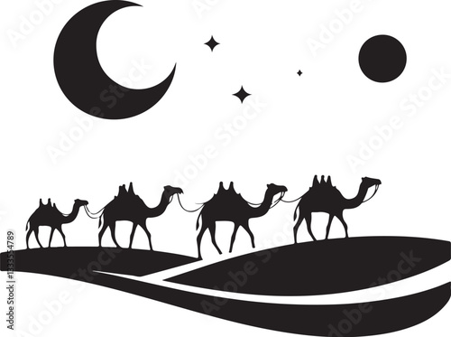 Desert Caravan Silhouette Bundle