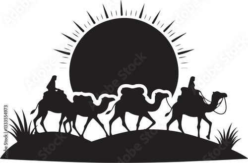 Desert Caravan Silhouette Bundle