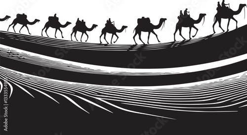 Desert Caravan Silhouette Bundle