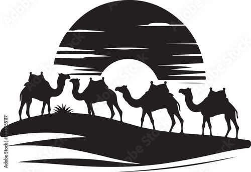 Desert Caravan Silhouette Bundle
