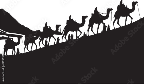 Desert Caravan Silhouette Bundle