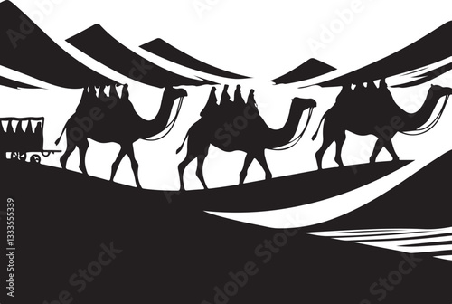 Desert Caravan Silhouette Bundle