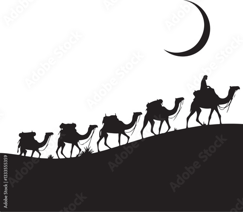 Desert Caravan Silhouette Bundle