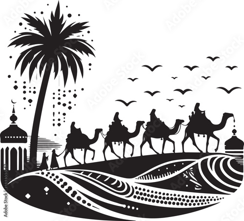 Desert Caravan Silhouette Bundle