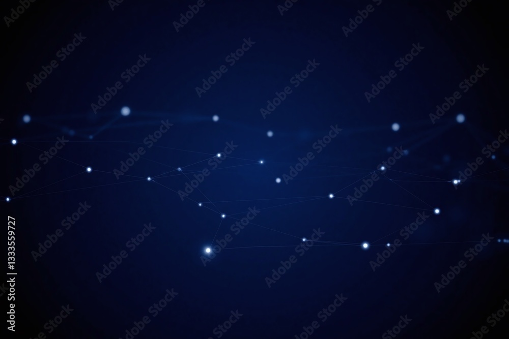 Obraz premium blue background with a grid of lines and dots
