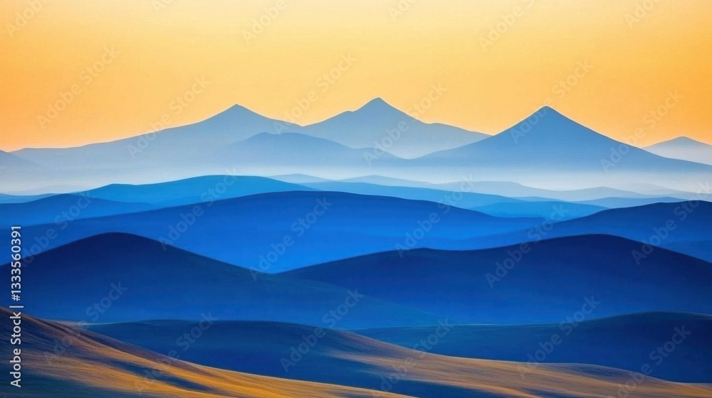 Fototapeta premium Blue Ridge Mountain Landscape