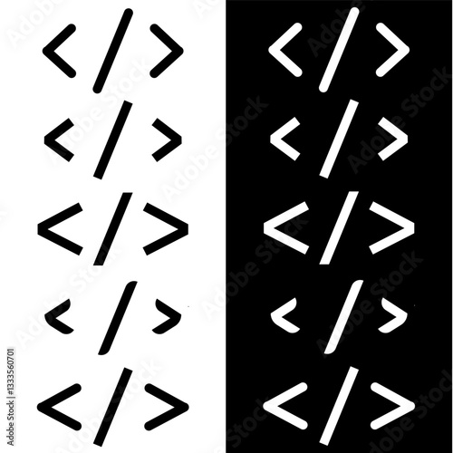 code icon vector design symbol templates