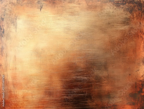 Textured Copper: An abstract depiction of a copper surface, weathered by time, presents an aged, antique look. with warm tones and rich texture.