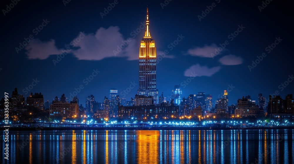 Obraz premium NYC Skyline at Night