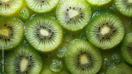 Seamless Lush Kiwi Slices  
