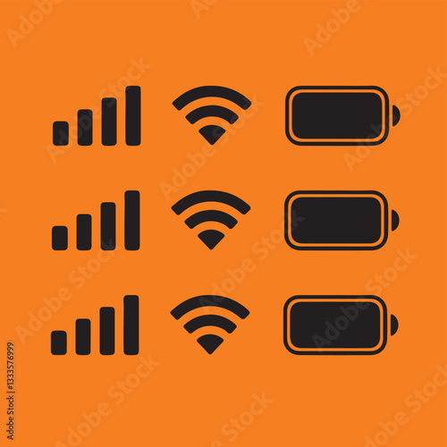 iPhone ios notification bar battery wifi signal icons