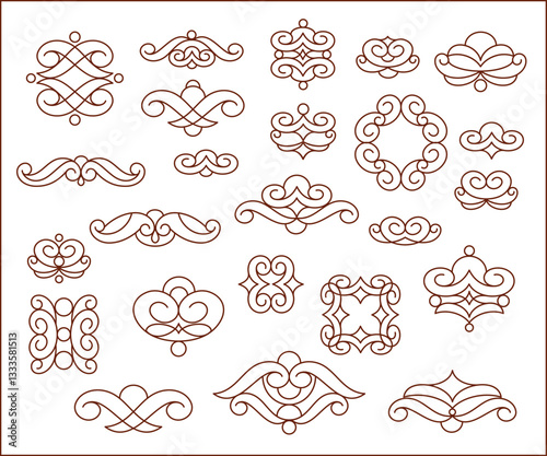 887.eps   set of decorative elements for design