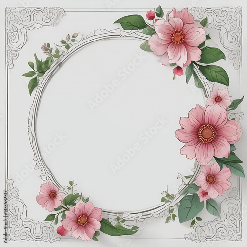 greeting card with roses