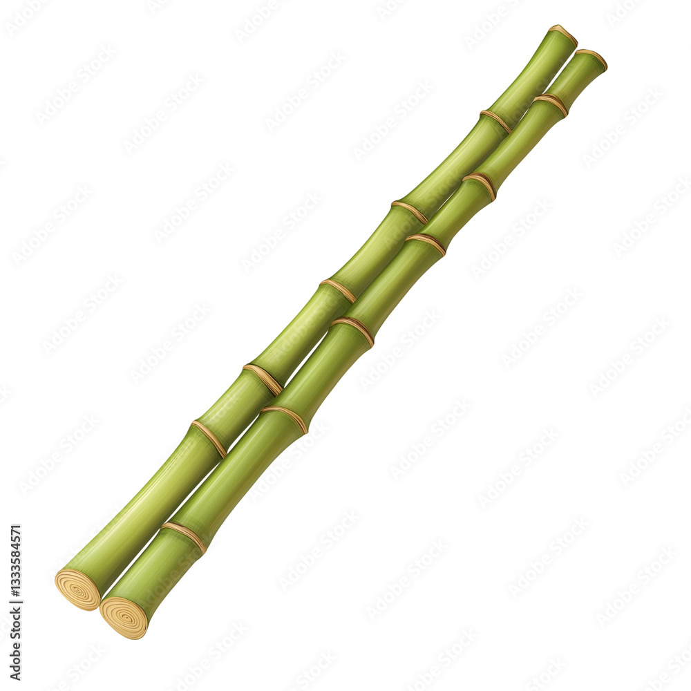 Fototapeta premium Vibrant bamboo sticks perfect for backgrounds and designs.