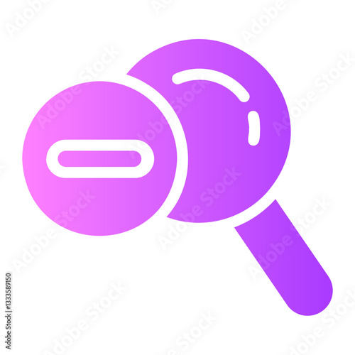 Zoom Out  gradient icon