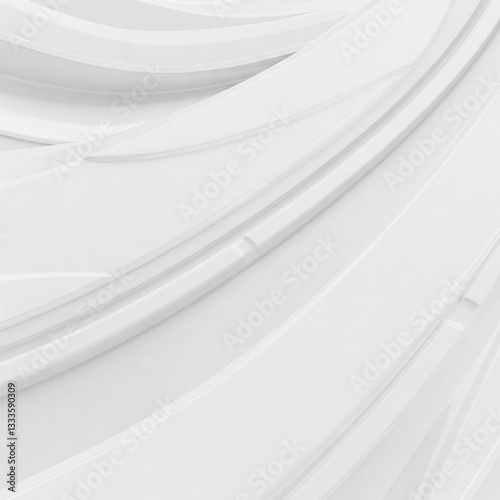 Abstract White Curves background