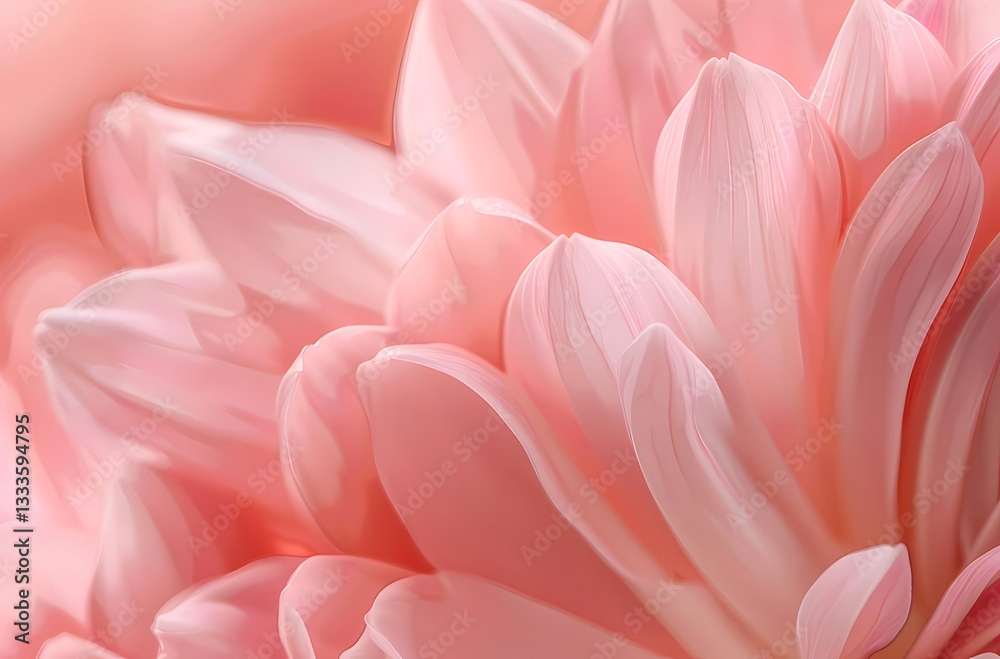 Close-Up of Delicate Pink Flower Petals Soft Focus Close-Up of Delicate Pink Flower Petals Soft Focus