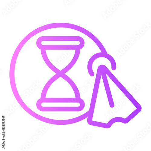hourglass gradient icon