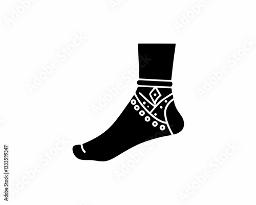 creative details Anklet Icon vector illustration