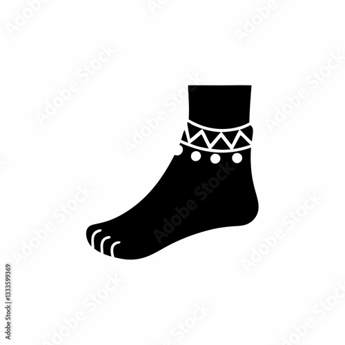 creative details Anklet Icon vector illustration