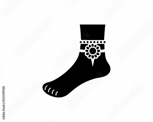 creative details Anklet Icon vector illustration