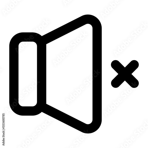 mute icon for illustration