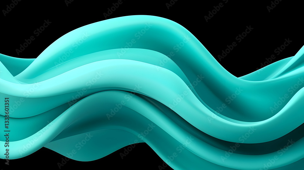 Abstract Teal Wave Minimalist Background Abstract Teal Wave Minimalist Background