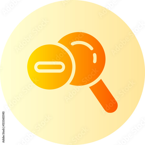 Zoom Out  gradient icon