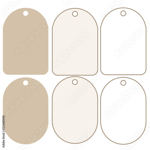 Minimalist Blank Gift Tags Set – Perfect for DIY, Craft, and Packaging