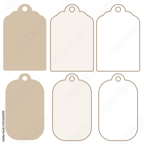 Minimalist Blank Gift Tags Set – Perfect for DIY, Craft, and Packaging