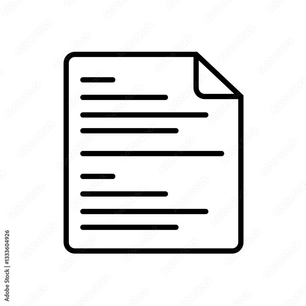 document icon vector illustration document icon vector illustration