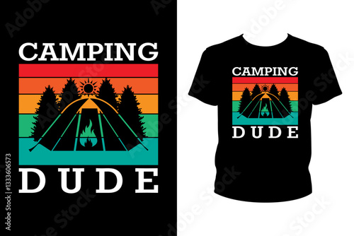 Camping dude - Art files for Cricut and Silhouette. You can edit them with Adobe Illustrator.