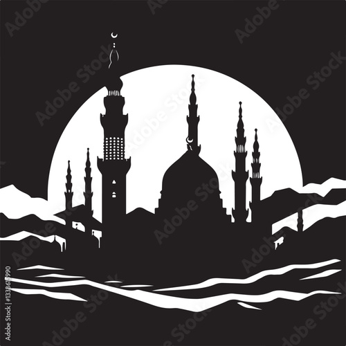 Islamic Silhouette Design Bundle
