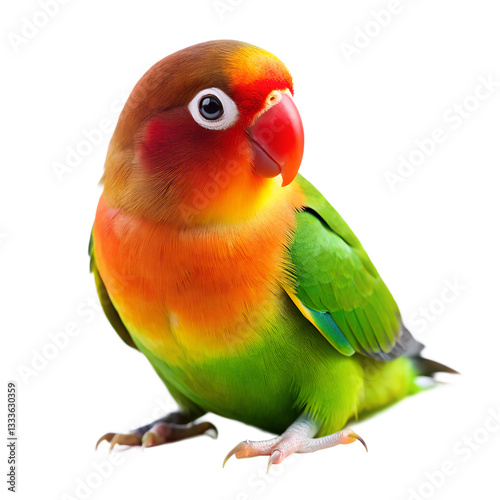 love bird isolated on white