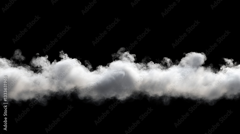 Isolated clouds horizontal background