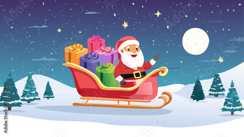 Santa’s Sleigh Full of Gifts