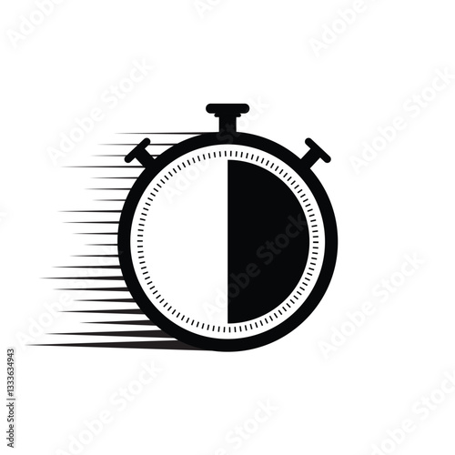 Countdown timer and stopwatch icons. fast time speed clock icon mobile concept and web design. quick time. express service symbol