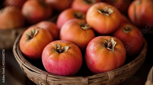 The pink persimmon, revered by Apollo, was said to be a source of divine inspiration.