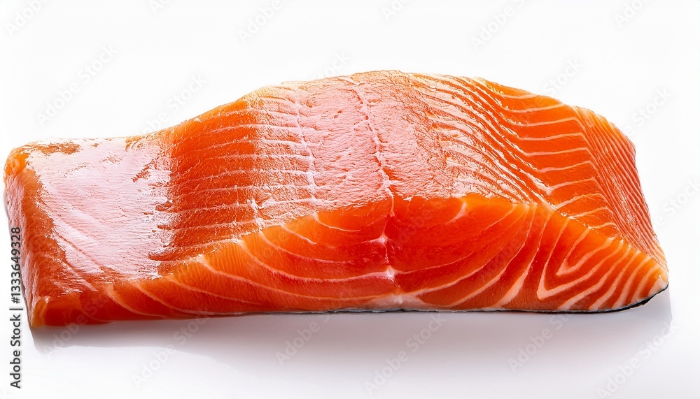 fillet of salmon isolated on white background fillet of salmon isolated on white background
