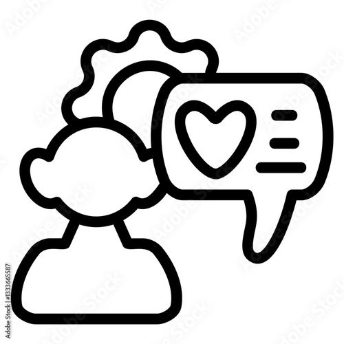 Balance Sharing Line Icon