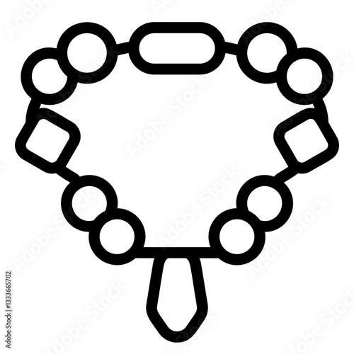 Beads Line Icon